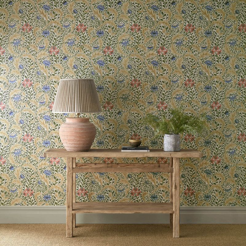 Wild Tulip & Vine Wallpaper - Multi - Morris & Co - 217576