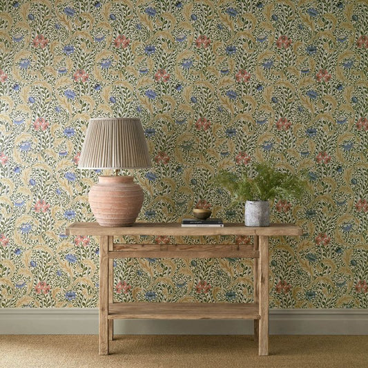 Wild Tulip & Vine Wallpaper - Multi - Morris & Co - 217576