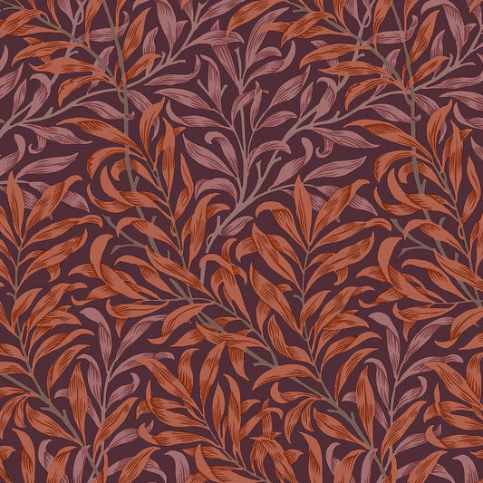 Willow Bough Wallpaper - Plum - 124243 - William Morris AH - Premier Wallcovering