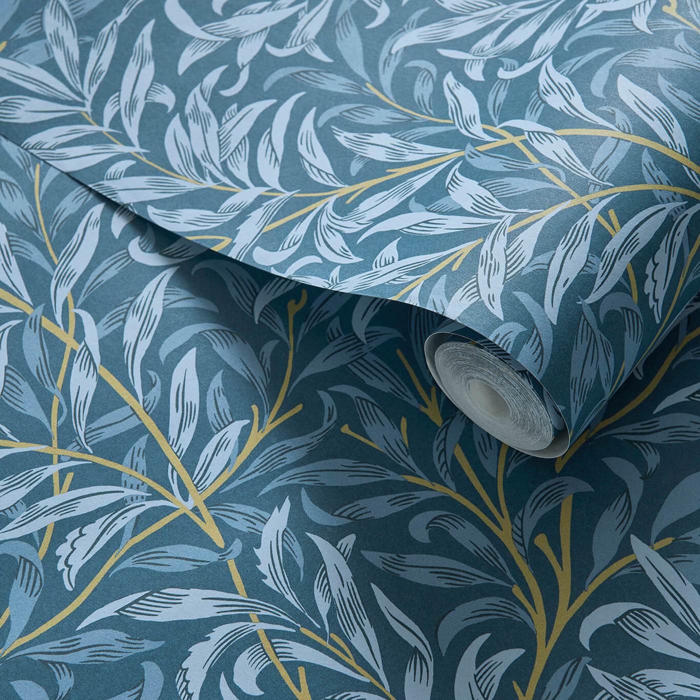 Willow Boughs Wallpaper - Denim - Clarke & Clarke - W0172/01 - Premier Wallcovering