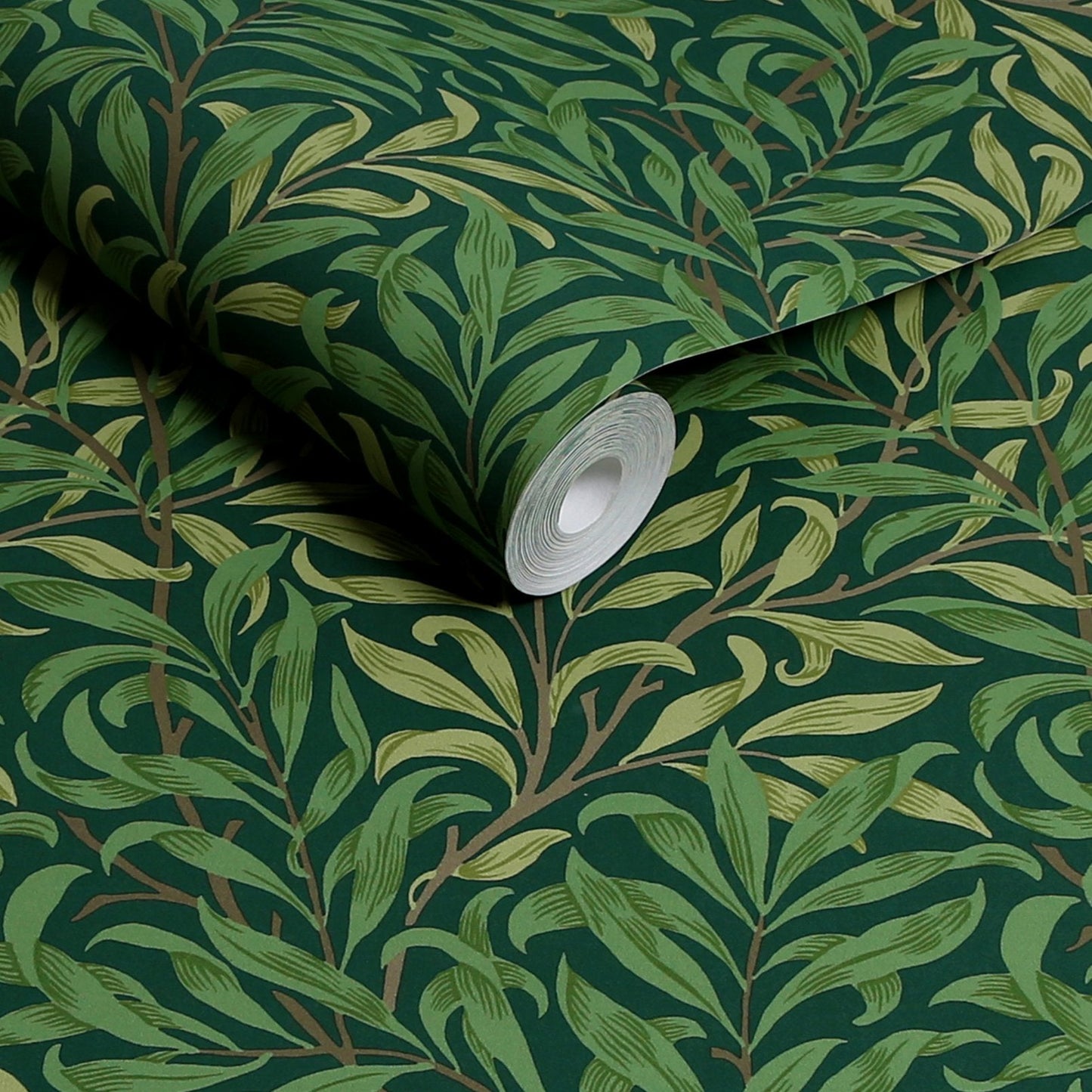 Willow Bough Wallpaper - Deep Green - 124247 - William Morris AH - Premier Wallcovering