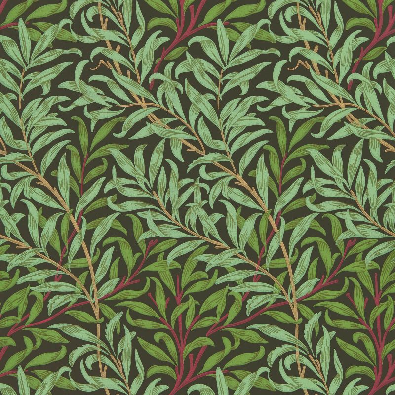 Willow Boughs Wallpaper - Bitter Chocolate - Morris & Co - 216950