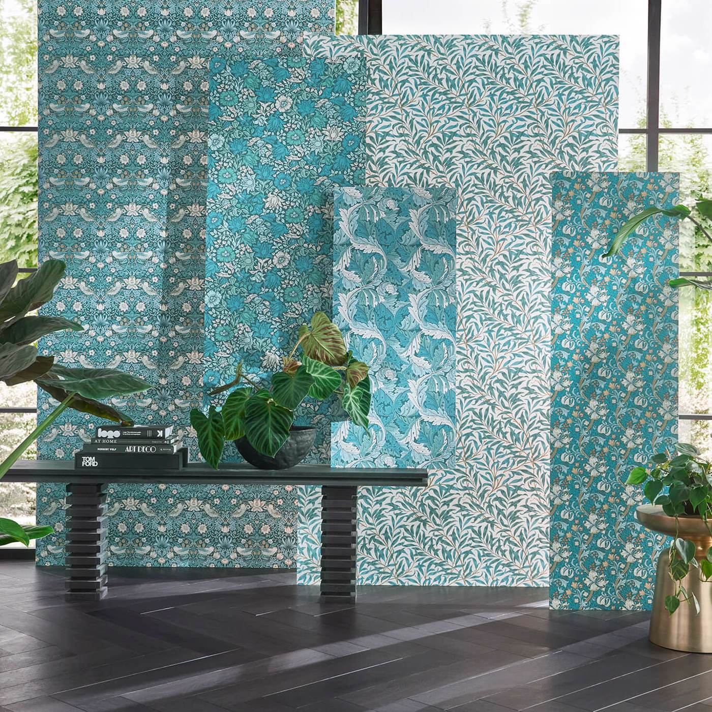 Willow Boughs Wallpaper - Mineral - Clarke & Clarke - W0172/04 - Morris Wallpaper