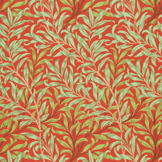 Willow Boughs Wallpaper - Tomato/Olive - Morris & Co - 216951