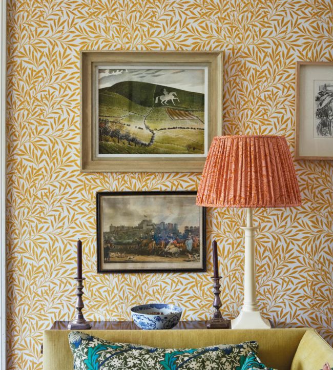 Willow Wallpaper - Cream/Brown - 216965 - Morris & Co