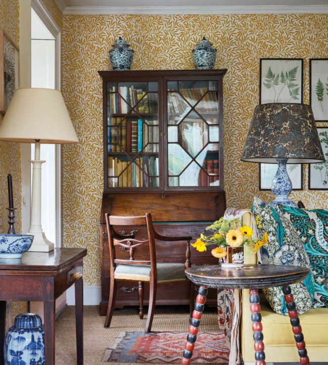 Willow Wallpaper - Cream/Brown - 216965 - Morris & Co