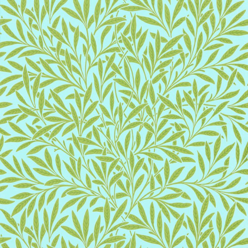 Willow Wallpaper - Sky/Leaf - Morris & Co - 216964