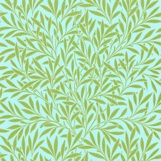 Willow Wallpaper - Sky/Leaf - Morris & Co - 216964