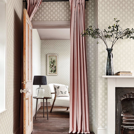 Witney Daisy Wallpaper - Linen - Sanderson - DLMW216875 - Morris Wallpaper