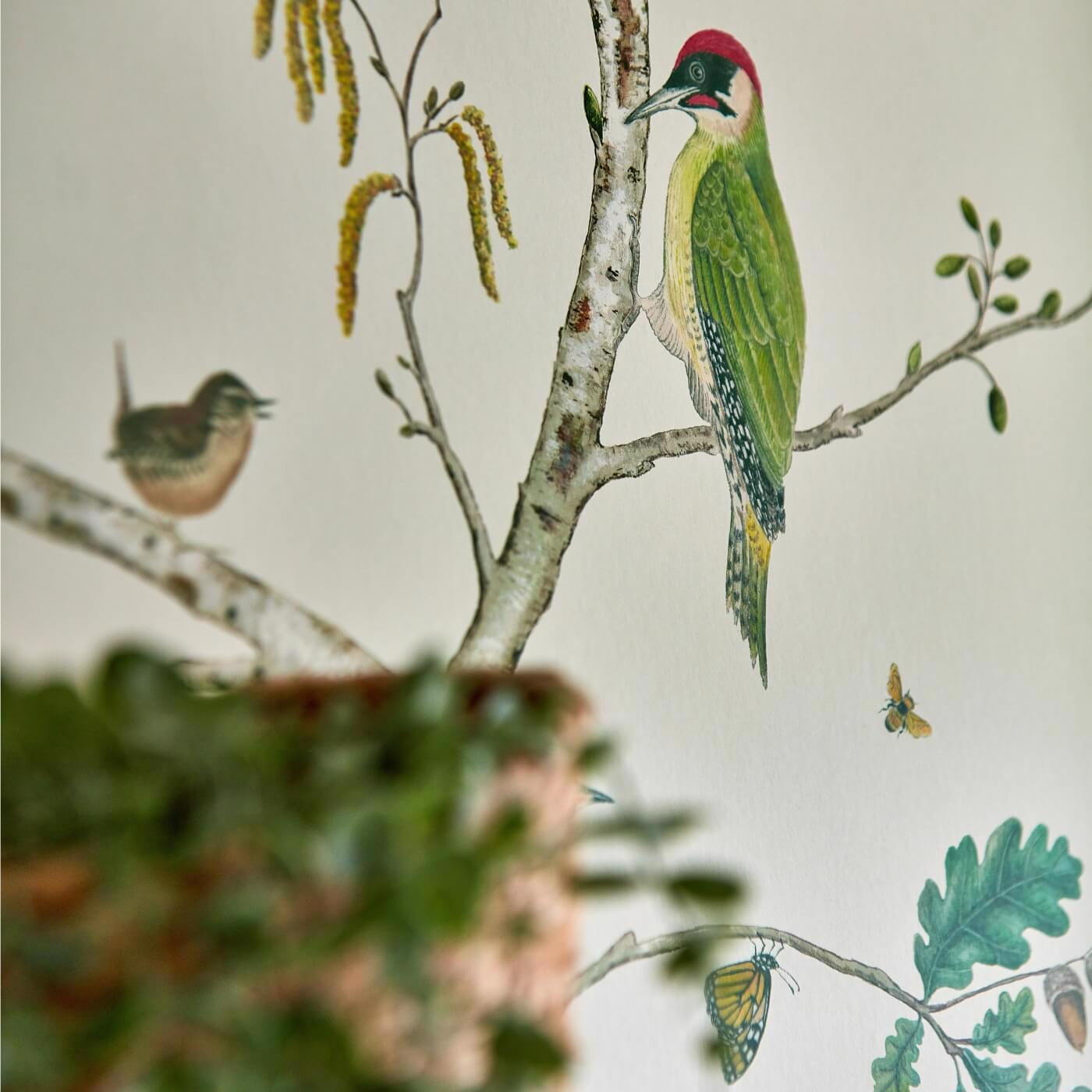 Woodland Chorus Wallpaper - Charcoal - Sanderson - DABW217231 - Morris Wallpaper