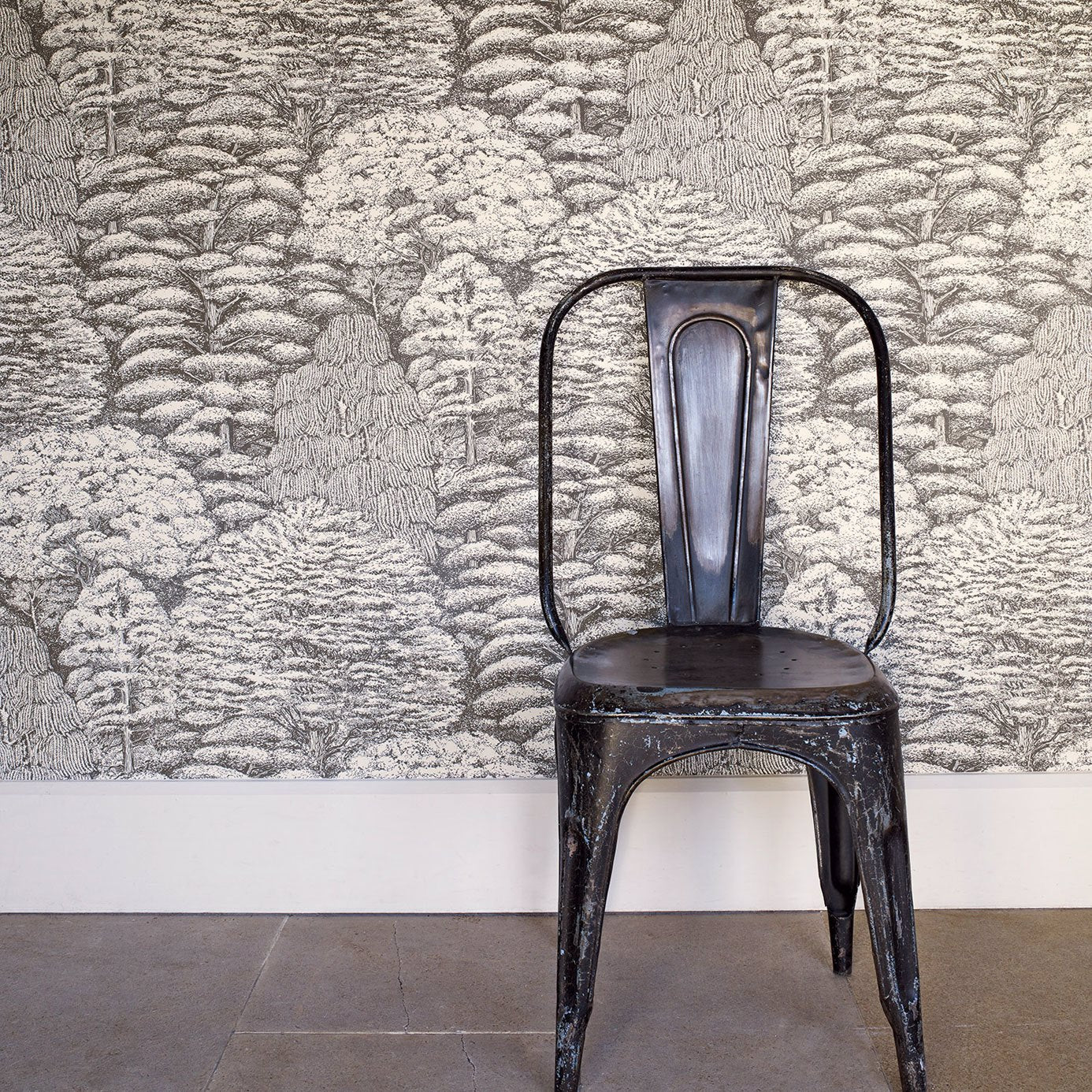 Woodland Toile Wallpaper - Ivory/Neutral - Sanderson - DWOW215717 - Morris Wallpaper