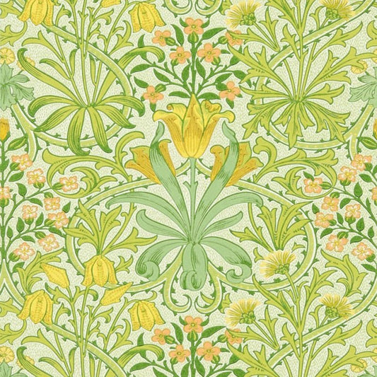 Woodland Weeds Wallpaper - Sap Green - Morris & Co - 217100